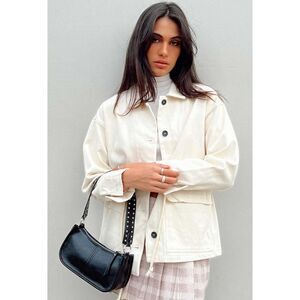 Princess Polly ARMAND JACKET CREAM Size 2 Nwot Button Down